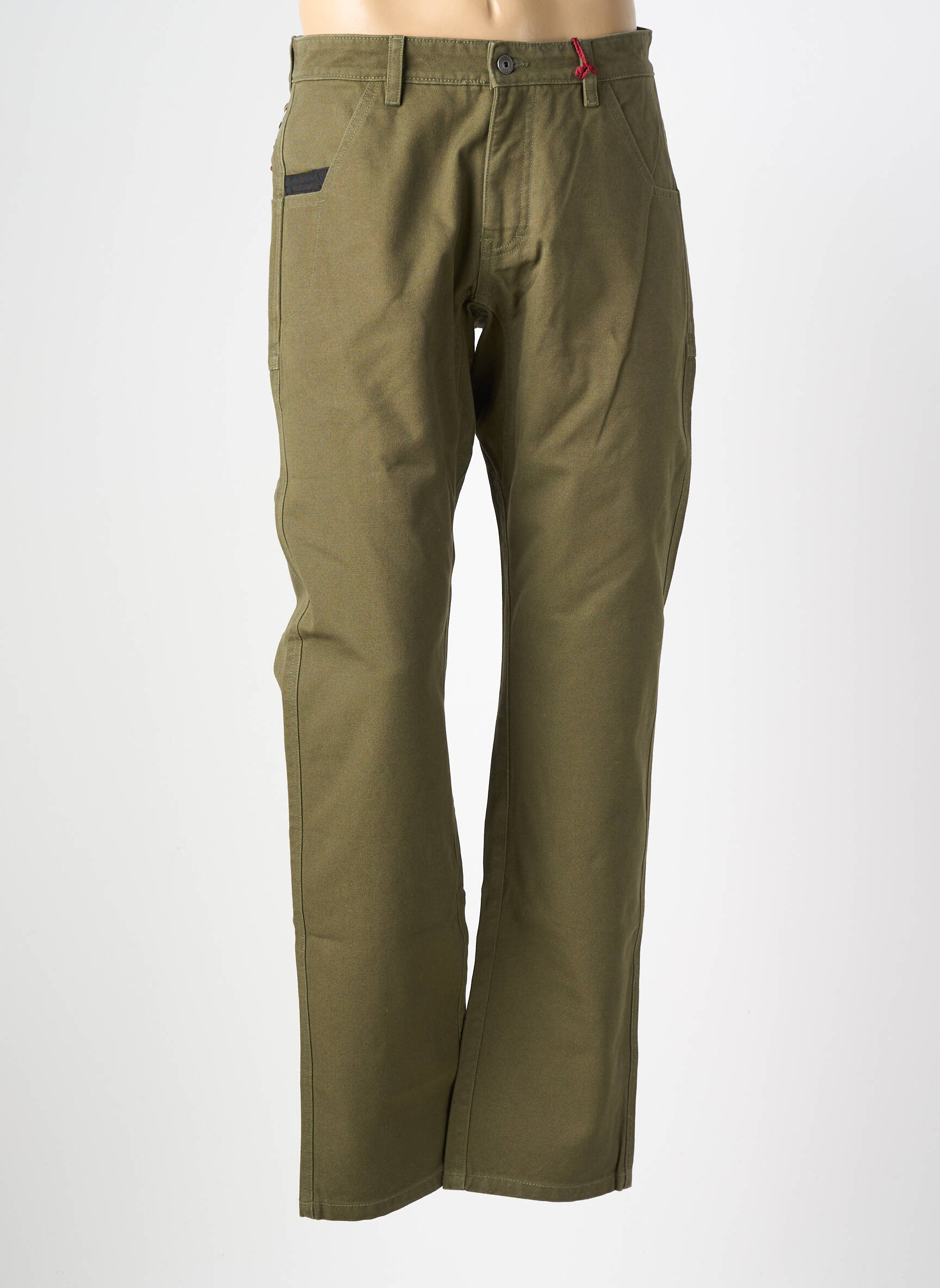 Pantalon chino elasticitate mărime normală verde IRON AND RESIN bărbat