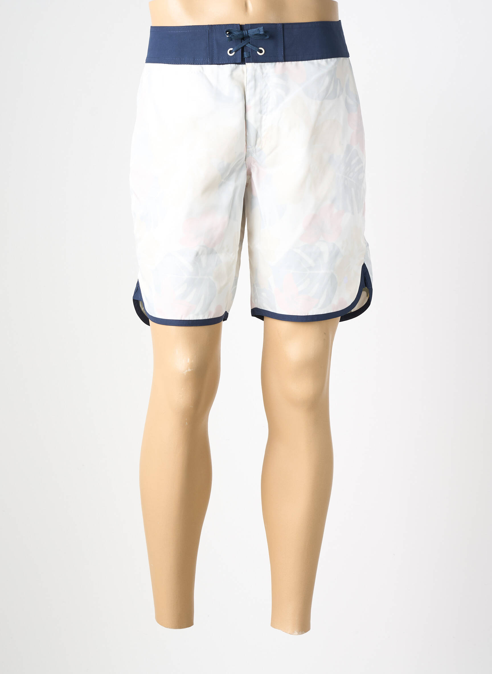Șort de baie imprimeu tie and dye alb IRON AND RESIN bărbat