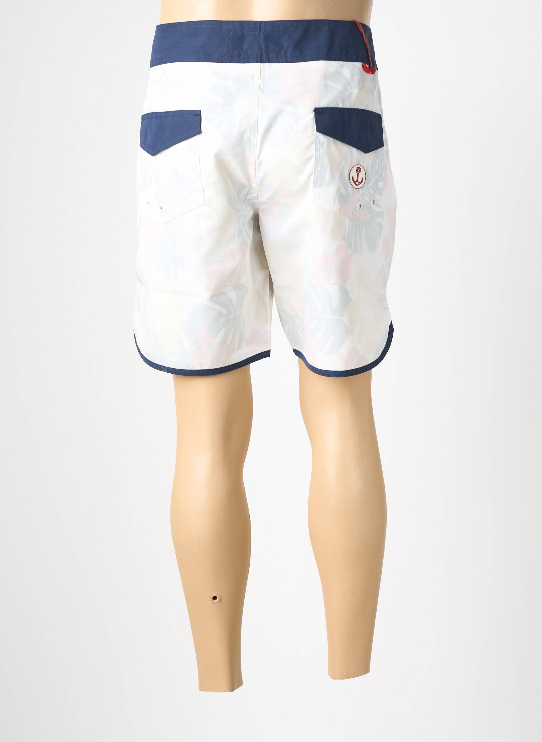 Șort de baie imprimeu tie and dye alb IRON AND RESIN bărbat
