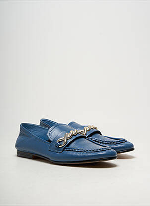 Mocasini material neted toc plat până la 3 cm albastru TOMMY HILFIGER femeie