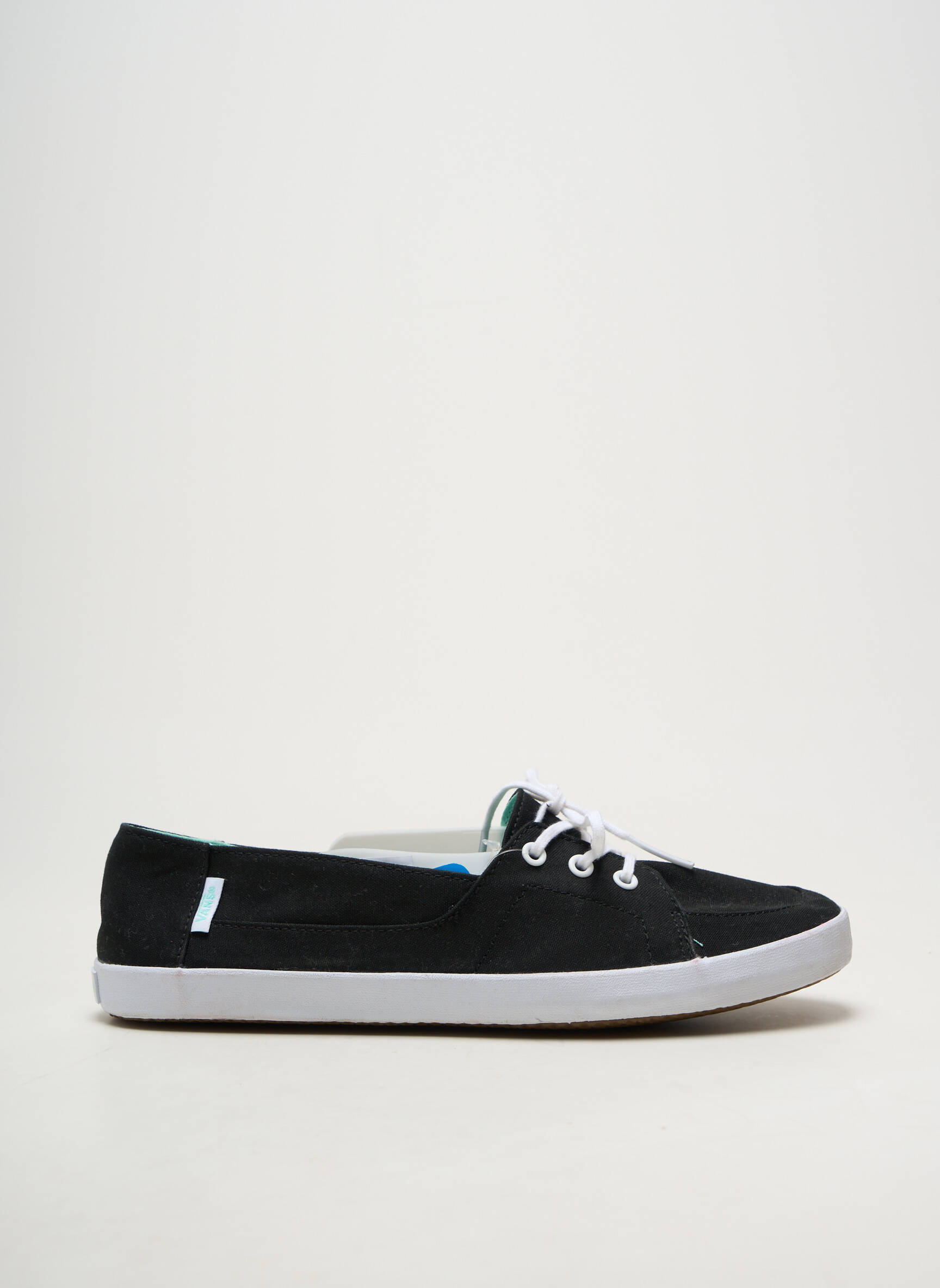 Adidași vârf rotund toc plat până la 3 cm negru VANS femeie