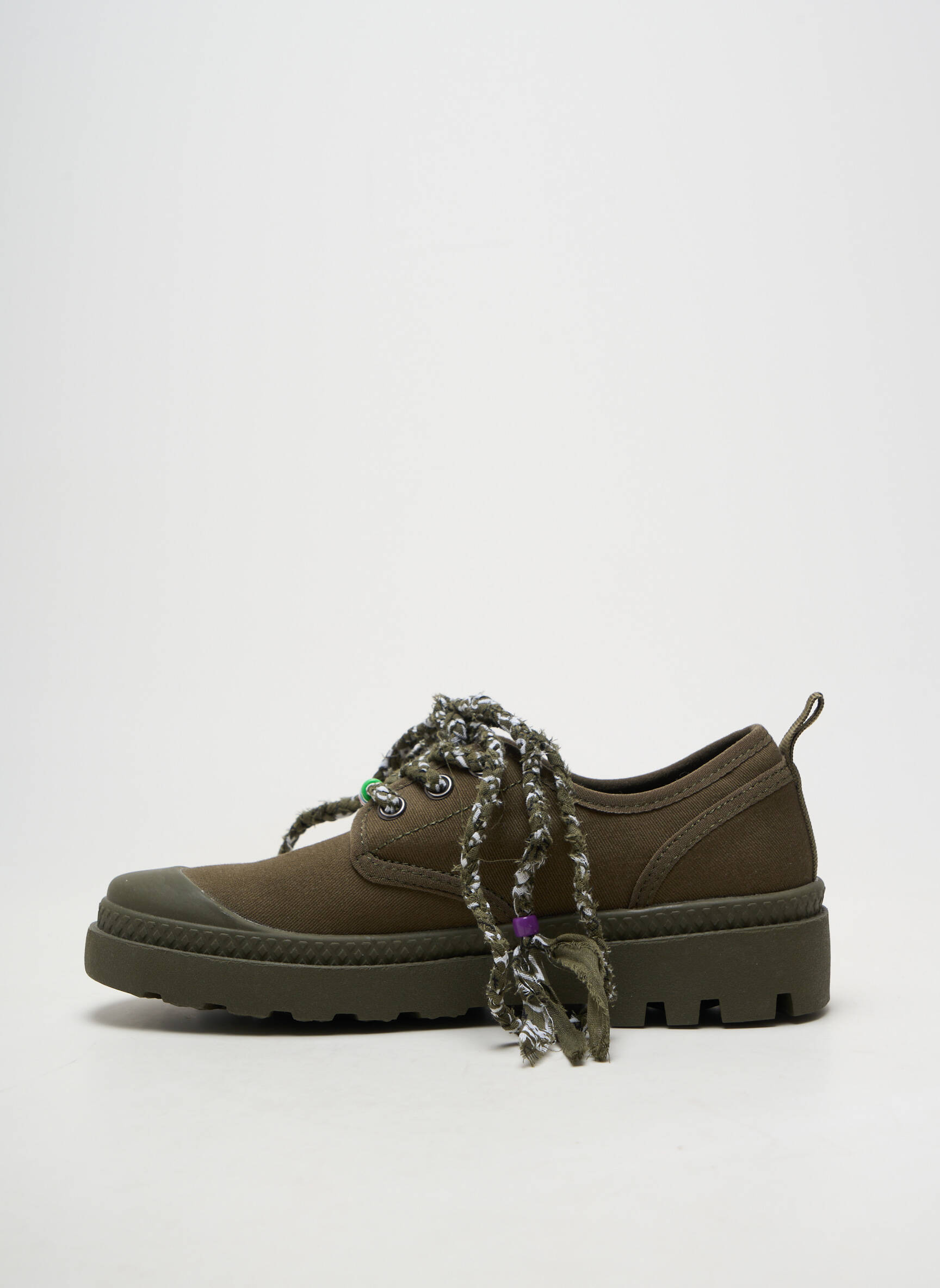 Adidași vârf rotund toc de 4 la 6 cm verde ARIZONA LOVE femeie