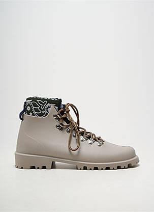 Botine/ghete material neted toc plat până la 3 cm gri ARIZONA LOVE femeie