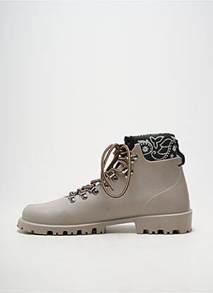 Botine/ghete material neted toc plat până la 3 cm gri ARIZONA LOVE femeie