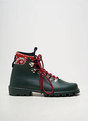 Botine/ghete material neted toc plat până la 3 cm verde ARIZONA LOVE femeie