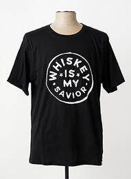 Tricou croială dreaptă mâneci scurte negru IRON AND RESIN bărbat