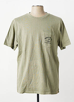 Tricou elasticitate mâneci scurte verde IRON AND RESIN bărbat