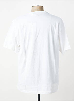 Tricou croială dreaptă mâneci scurte alb IRON AND RESIN bărbat