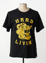 Tricou croială dreaptă mâneci scurte negru IRON AND RESIN bărbat