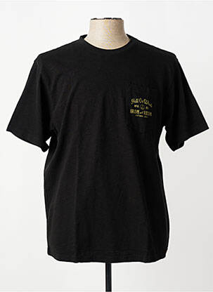 Tricou croială dreaptă mâneci scurte negru IRON AND RESIN bărbat