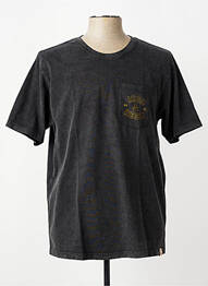 Tricou croială dreaptă mâneci scurte negru IRON AND RESIN bărbat