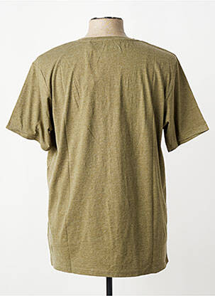 Tricou croială dreaptă mâneci scurte verde IRON AND RESIN bărbat