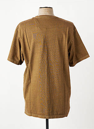 Tricou croială cambrată mâneci scurte maro IRON AND RESIN bărbat