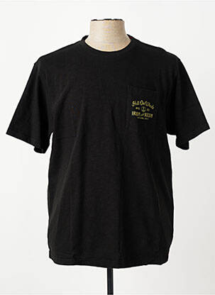 Tricou croială cambrată mâneci scurte negru IRON AND RESIN bărbat