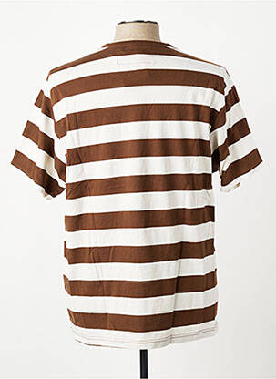 Tricou croială cambrată mâneci scurte maro IRON AND RESIN bărbat