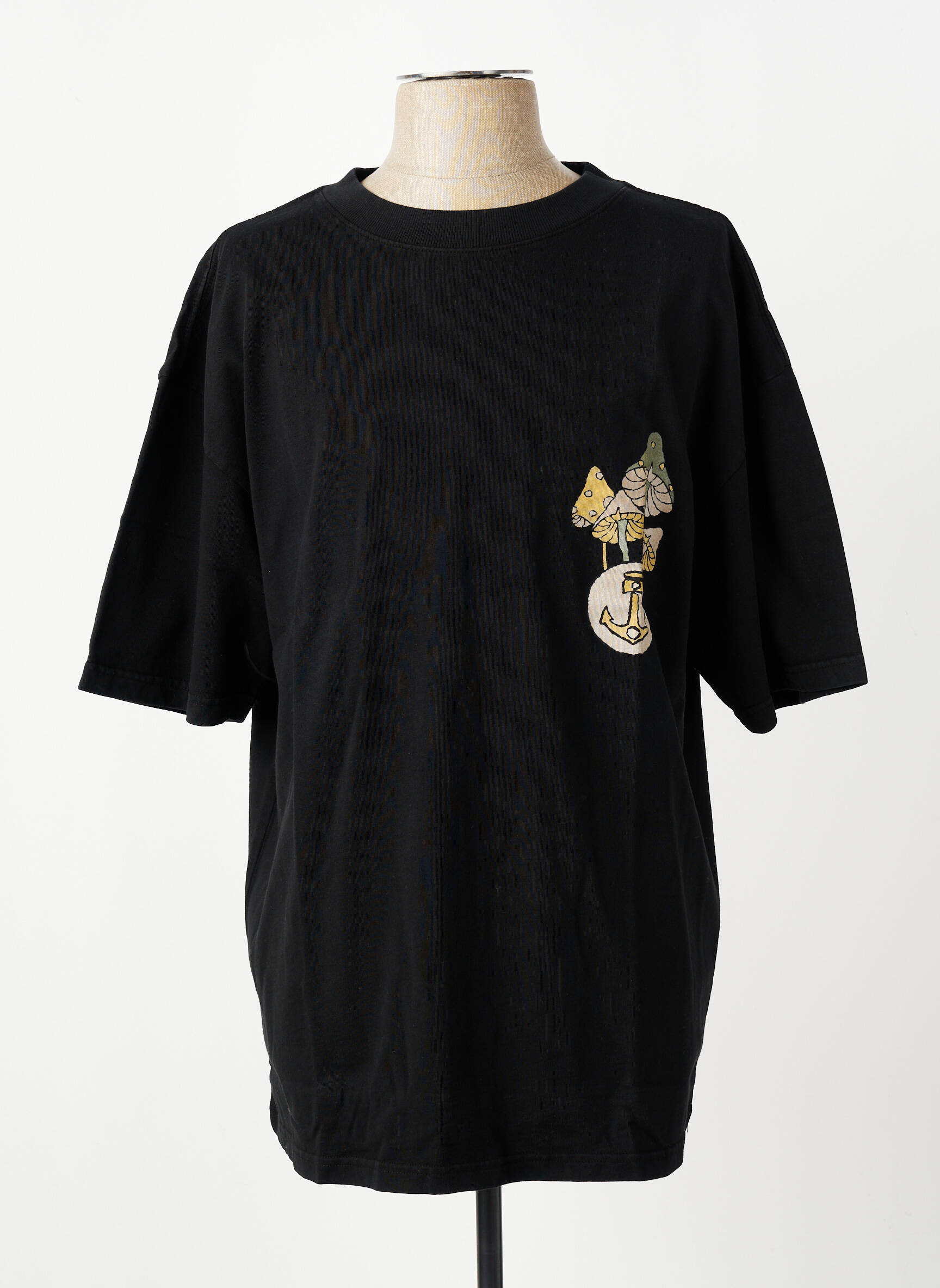 Tricou elasticitate mâneci scurte negru IRON AND RESIN bărbat