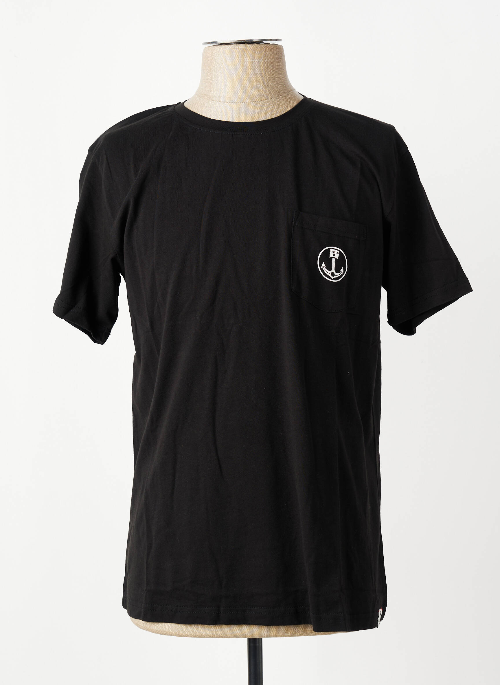 Tricou croială cambrată mâneci scurte negru IRON AND RESIN bărbat