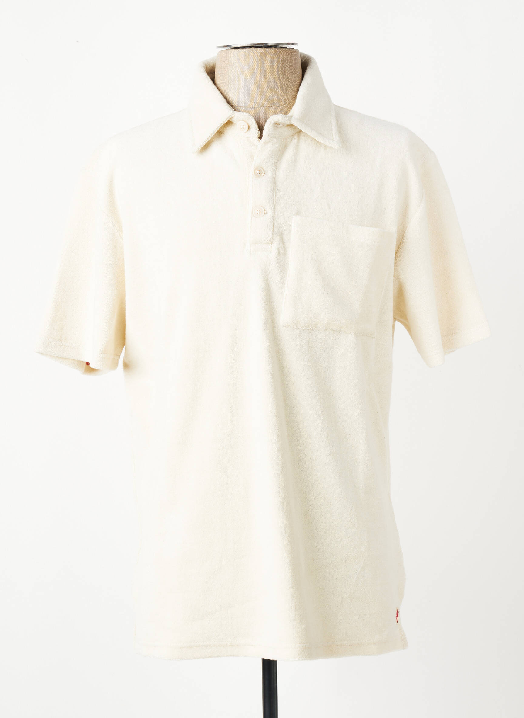 Polo țesătură jersey mâneci scurte bej IRON AND RESIN bărbat