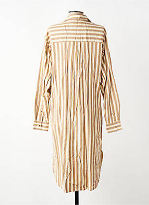 Rochie midi mâneci lungi mâneci lungi bej MKT STUDIO femeie