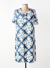 Rochie scurtă mâneci scurte mâneci scurte albastru SIGNE NATURE femeie