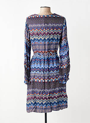 Rochie scurtă mâneci lungi mâneci lungi albastru LA FEE MARABOUTEE femeie