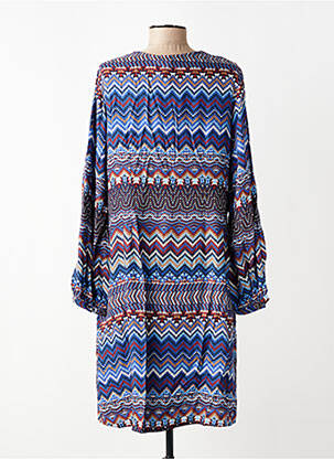 Rochie scurtă mâneci lungi mâneci lungi albastru LA FEE MARABOUTEE femeie