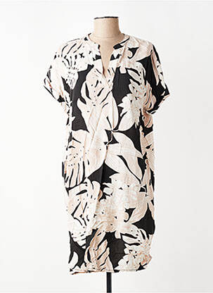 Rochie midi mâneci scurte mâneci scurte negru LA FEE MARABOUTEE femeie
