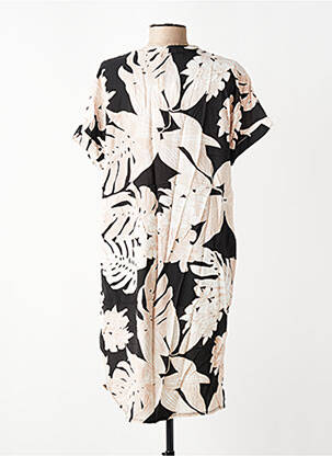 Rochie midi mâneci scurte mâneci scurte negru LA FEE MARABOUTEE femeie