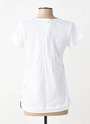 Tricou guler în v mâneci scurte alb LA MARINIÈRE FRANÇAISE femeie