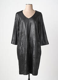 Rochie midi mâneci 3/4 mâneci 3/4 negru SIGNE NATURE femeie