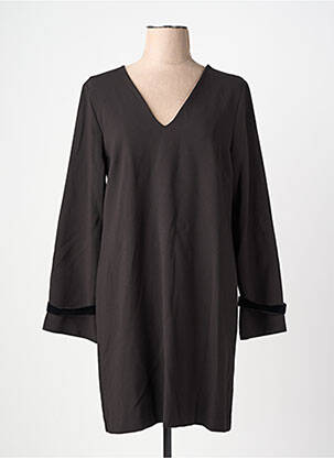 Rochie scurtă închidere cu fermoar la spate mâneci lungi negru LA FEE MARABOUTEE femeie