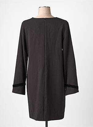 Rochie scurtă închidere cu fermoar la spate mâneci lungi negru LA FEE MARABOUTEE femeie