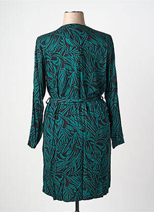 Rochie midi imprimeu fantezie mâneci lungi verde LA FEE MARABOUTEE femeie