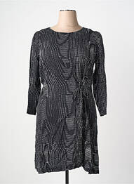 Rochie midi imprimeu fantezie mâneci lungi negru LA FEE MARABOUTEE femeie