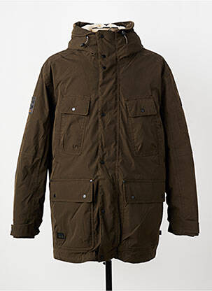 Parka finisaj interior căptușeală satinată cu glugă verde CAMEL ACTIVE bărbat