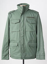 Parka finisaj interior căptușeală satinată fără glugă verde U.S. POLO ASSN bărbat