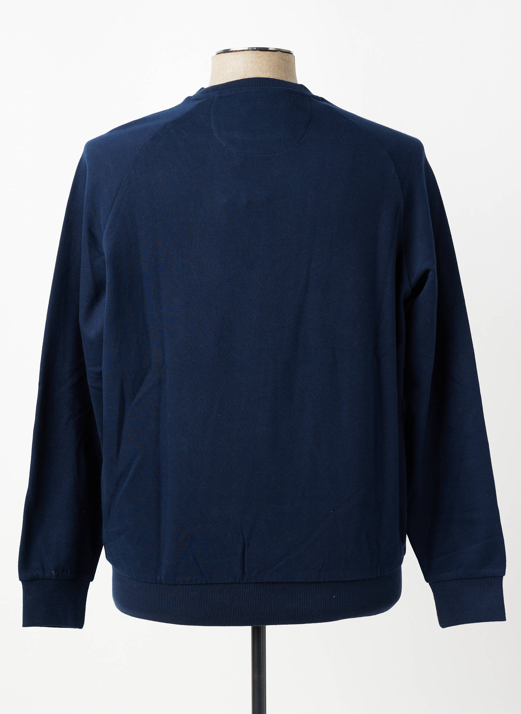 Hanorac serigrafie flockată mâneci lungi albastru U.S. POLO ASSN bărbat