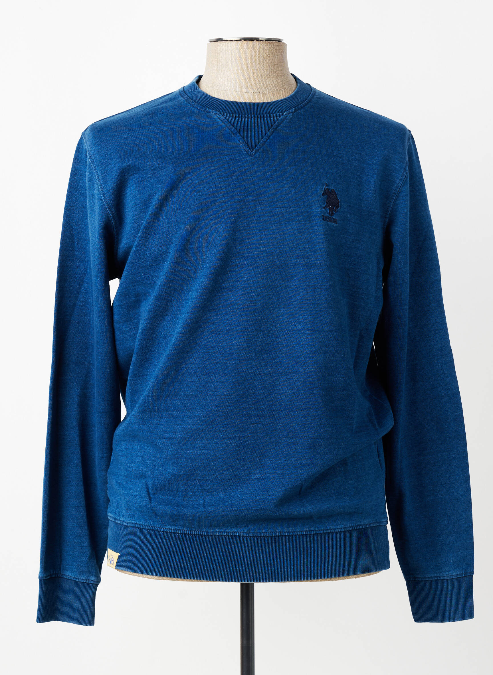 Hanorac broderie mâneci lungi albastru U.S. POLO ASSN bărbat