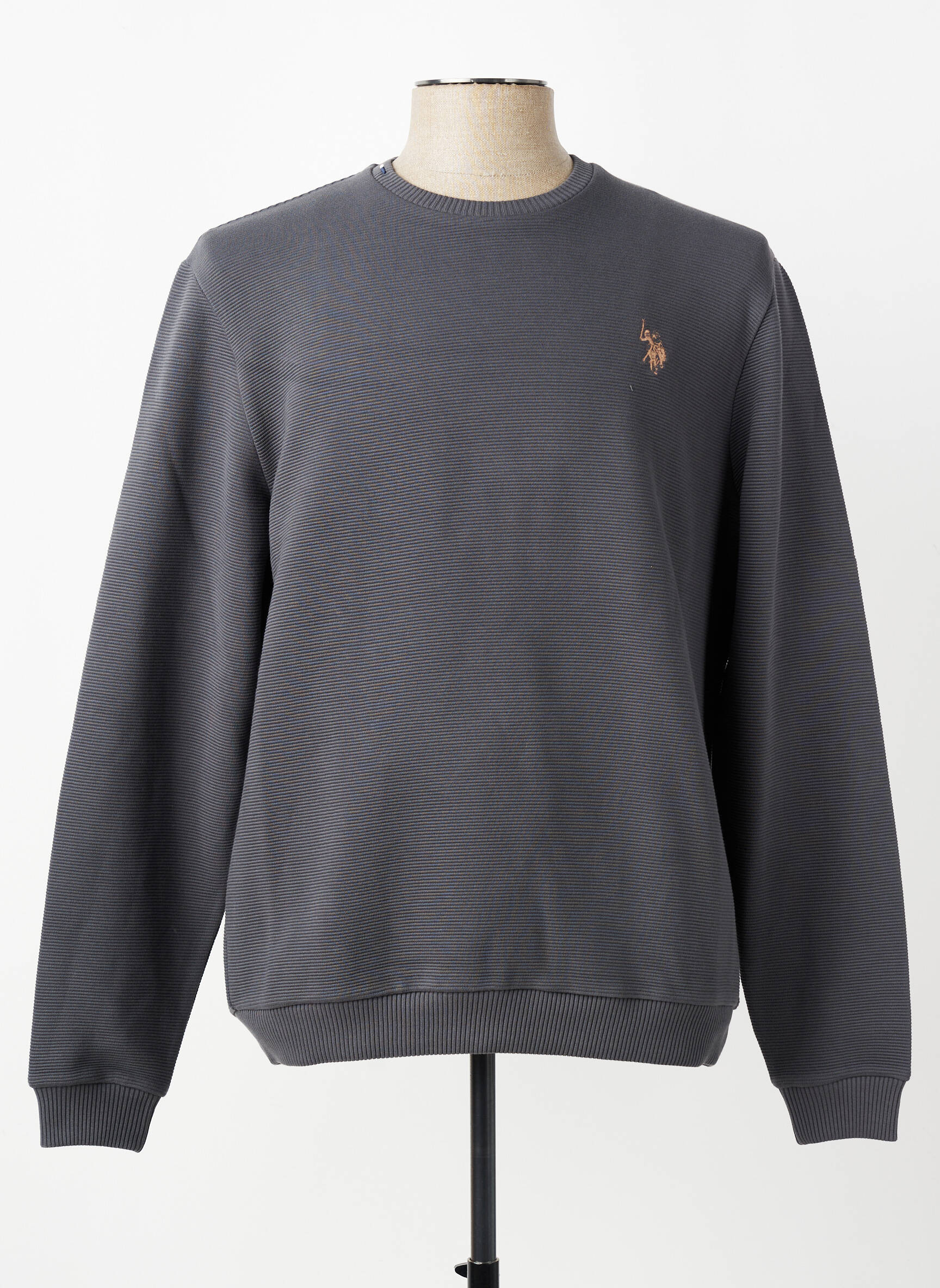 Hanorac elasticitate mâneci lungi gri U.S. POLO ASSN bărbat