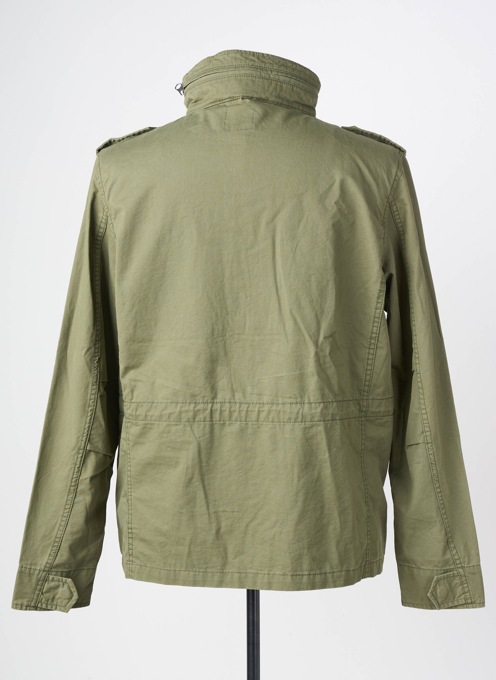 Parka mâneci lungi fără glugă verde U.S. POLO ASSN bărbat