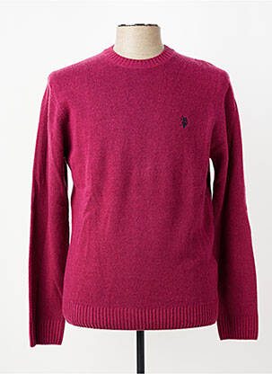 Pulover elasticitate mâneci lungi violet U.S. POLO ASSN bărbat