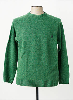 Pulover elasticitate mâneci lungi verde U.S. POLO ASSN bărbat