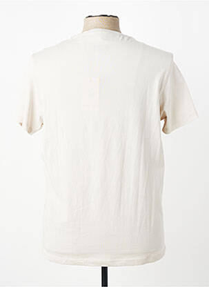 Tricou broderie mâneci scurte bej U.S. POLO ASSN bărbat