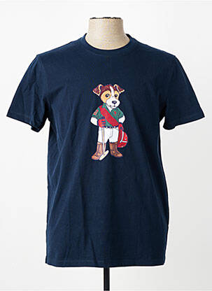 Tricou croială cambrată mâneci scurte albastru U.S. POLO ASSN bărbat
