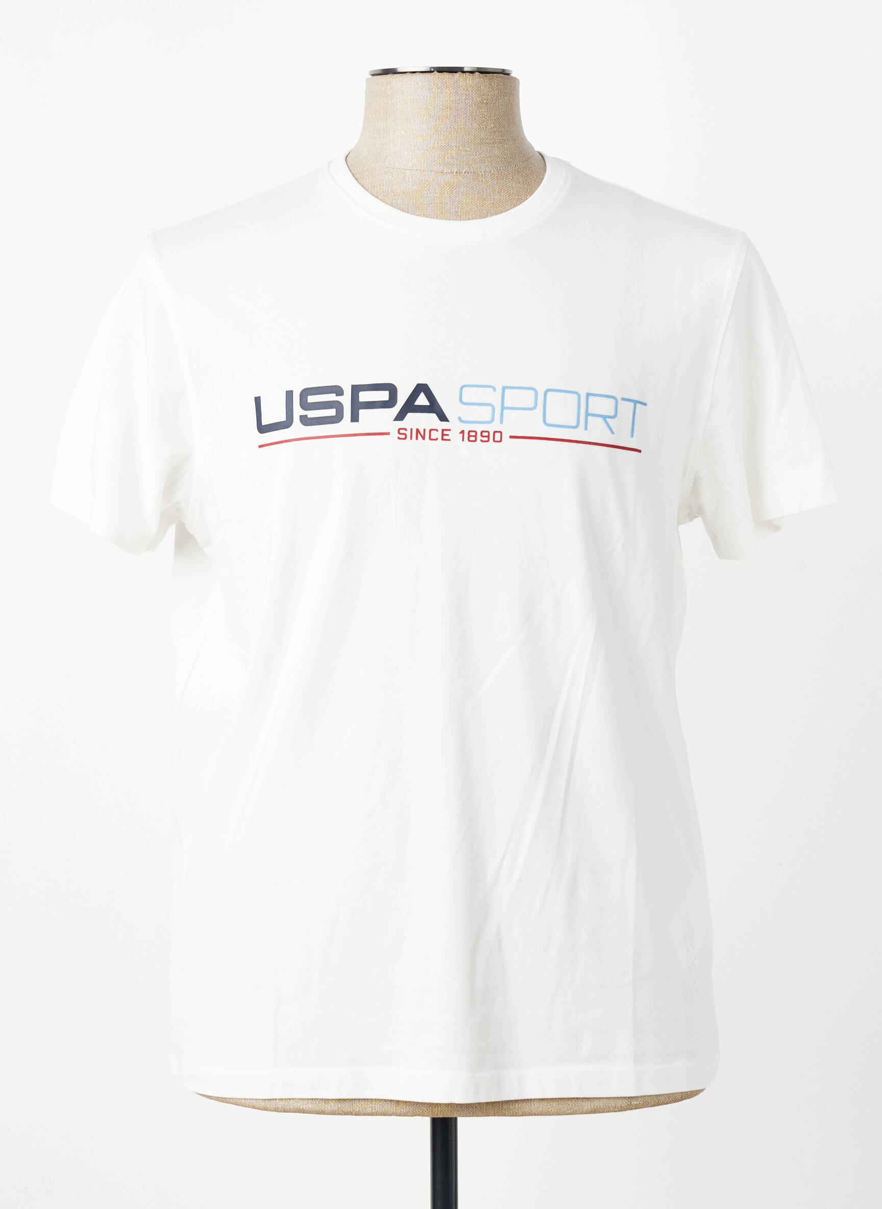 Tricou croială cambrată mâneci scurte bej U.S. POLO ASSN bărbat