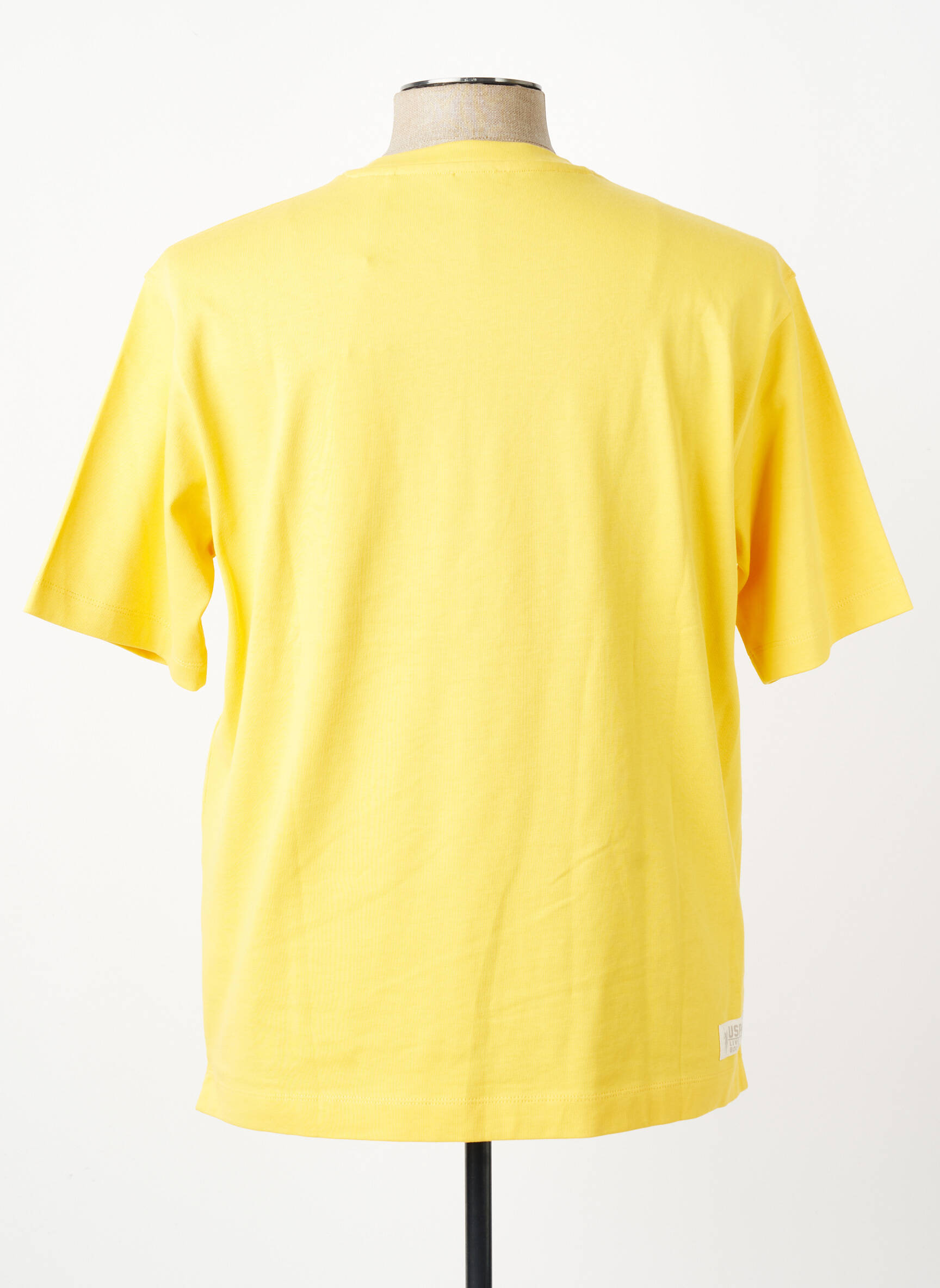 Tricou elasticitate mâneci scurte galben U.S. POLO ASSN bărbat