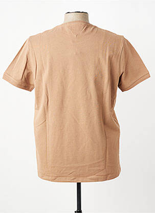 Tricou broderie mâneci scurte maro U.S. POLO ASSN bărbat