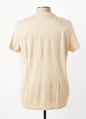 Tricou broderie mâneci scurte bej U.S. POLO ASSN bărbat
