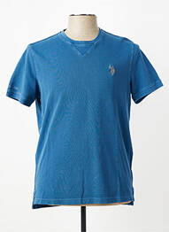 Tricou broderie mâneci scurte albastru U.S. POLO ASSN bărbat