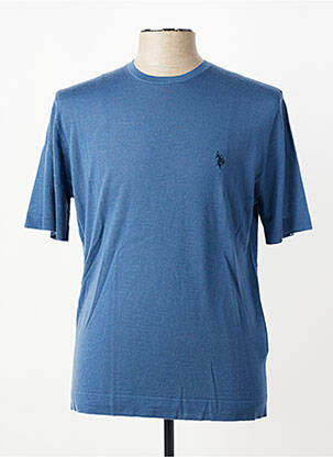 Tricou broderie mâneci scurte albastru U.S. POLO ASSN bărbat